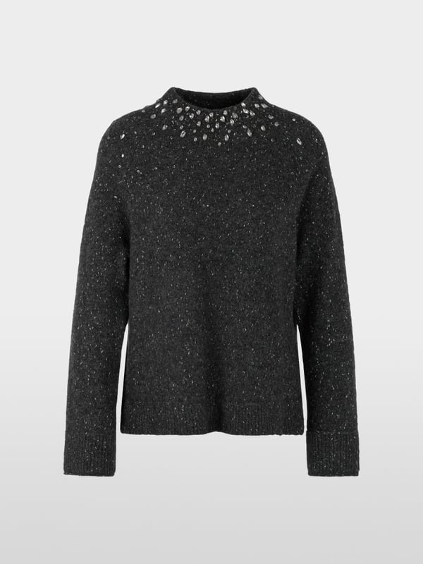 Pull en mélange d'alpaga avec détails pailletés