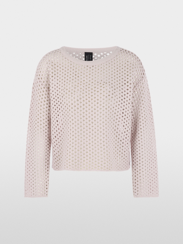 Lochstrick Pullover Knitted in Germany