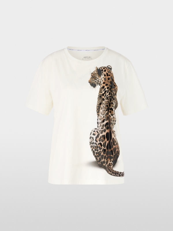 T-shirt avec imprimé léopard