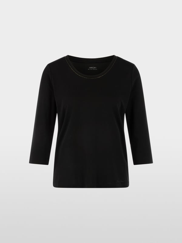 T-shirt with chain trim