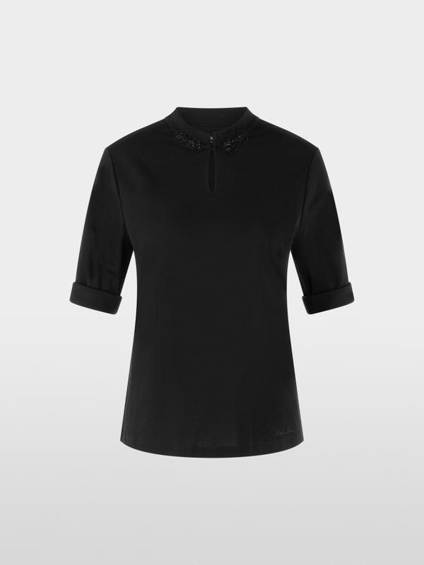 T-shirt avec fleurs scintillantes