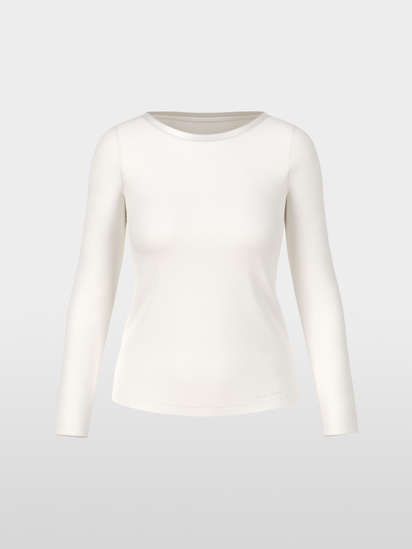 Longsleeve met zijden bies