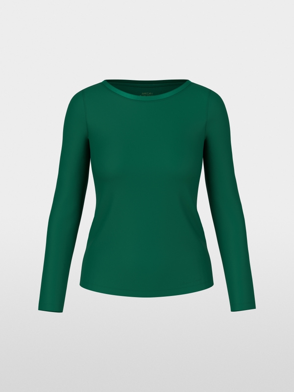 Longsleeve met zijden bies