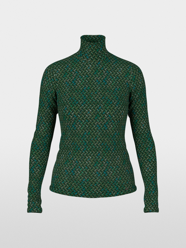 T-shirt stretch avec motif chevrons