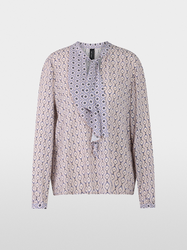 Luftige Schluppen-Bluse mit Volant