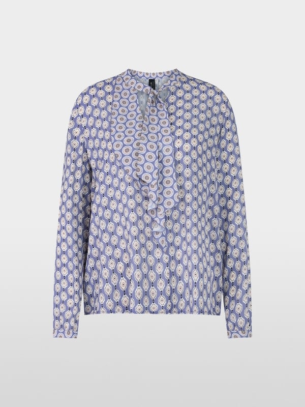 Luftige Schluppen-Bluse mit Volant