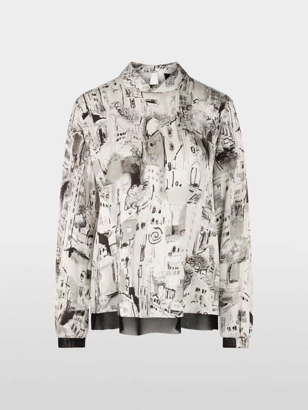 Blouse with CITY print