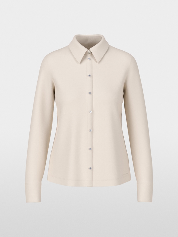 Blouse chemise en coton stretch