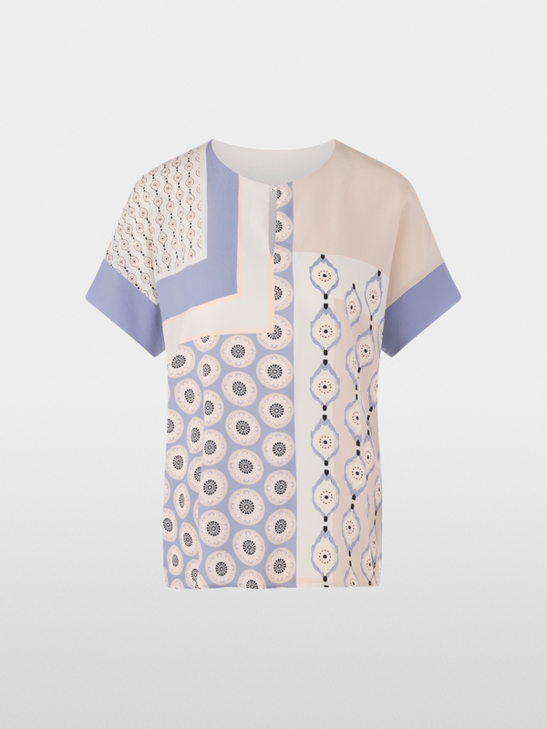 Blusenshirt  mit Materialmix