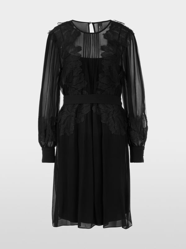 Transparentes Kleid mit Spitze
