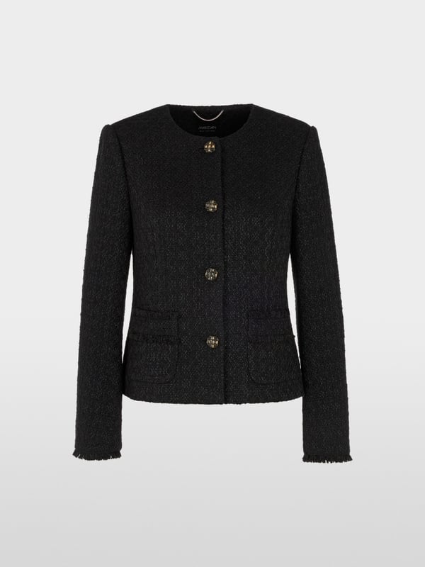 Schimmernde Bouclé Jacke