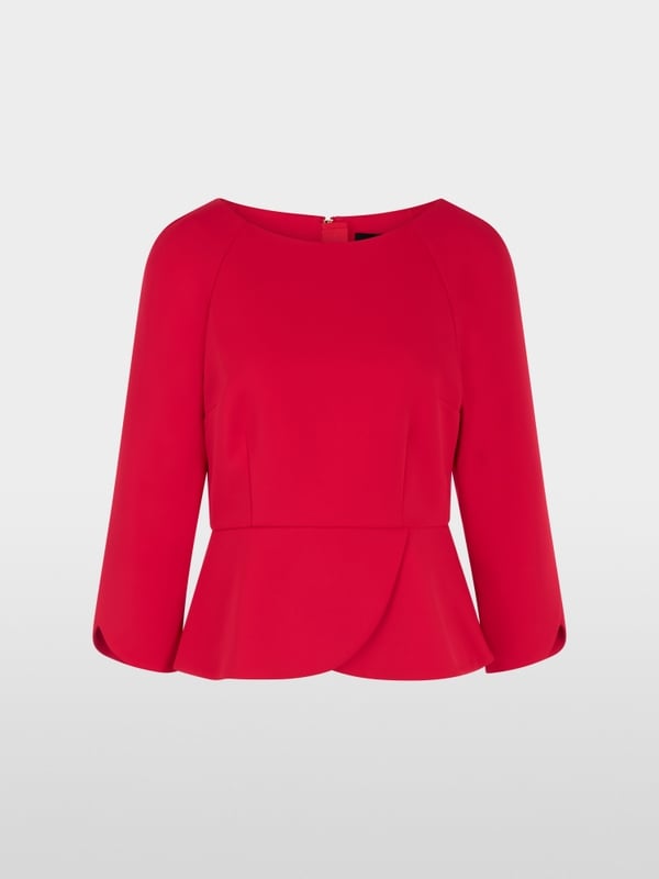 Elegant blouse with peplum