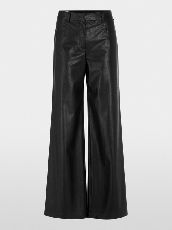 WARRI wide fit faux leather trousers