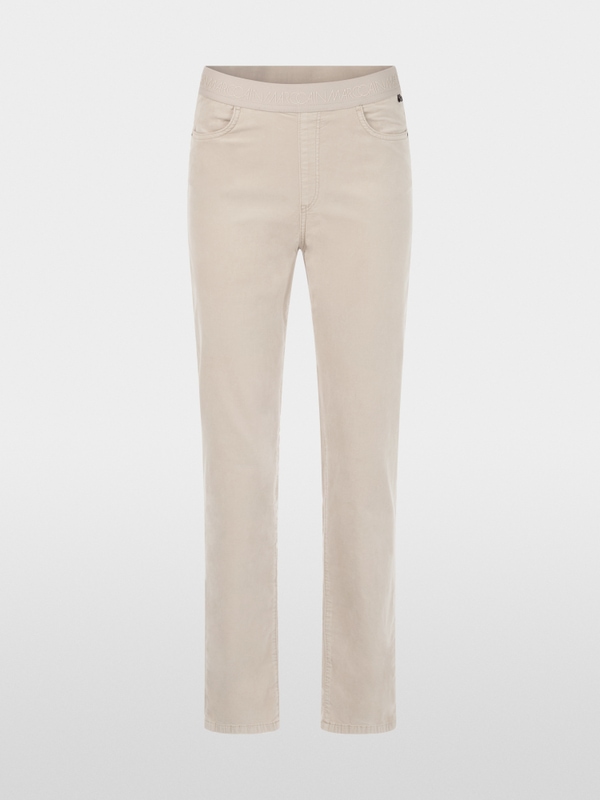 SIENA slim fit velvet pull-on trousers