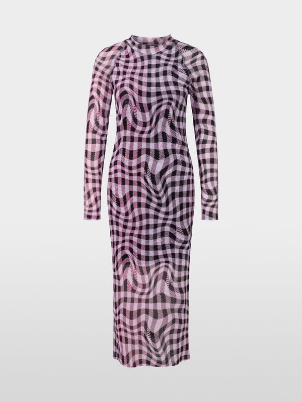 Midi-jurk in netlook