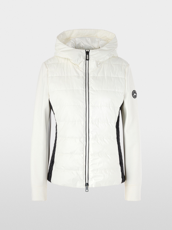 Jacke mit Fake-Daune und Kapuze