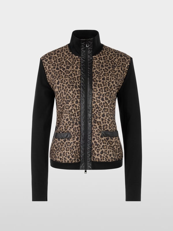 Light jacket with leopard print
