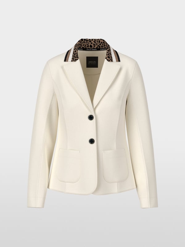 Single-breasted blazer in beaver