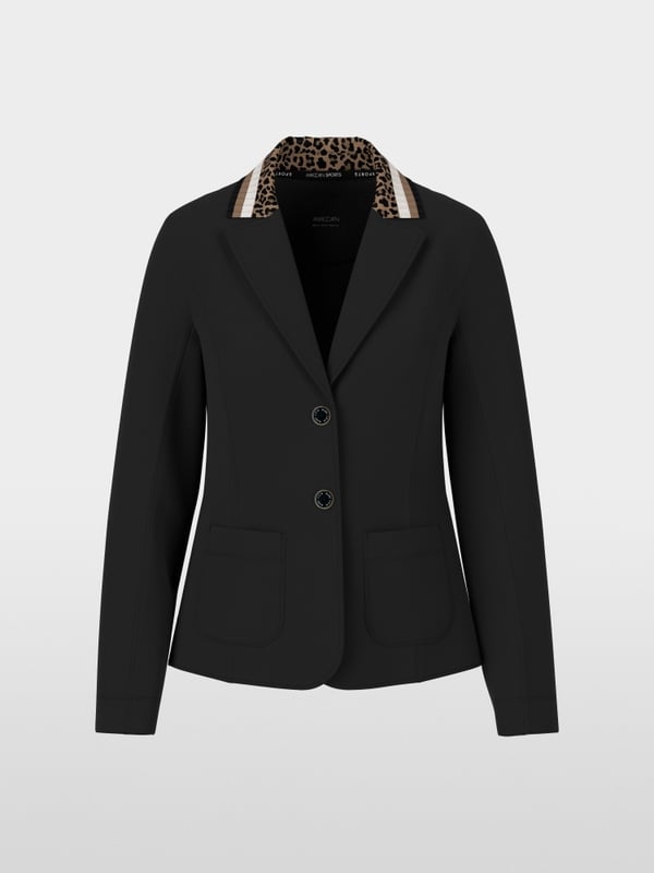 Single-breasted blazer in beaver