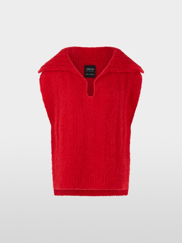 Spencer met kraag – Knitted in Germany