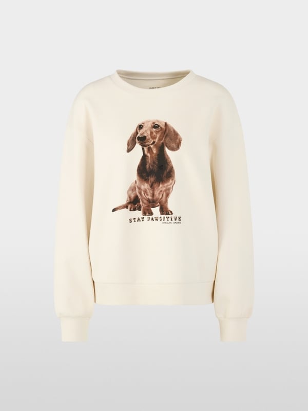 Sweatshirt with dachshund print