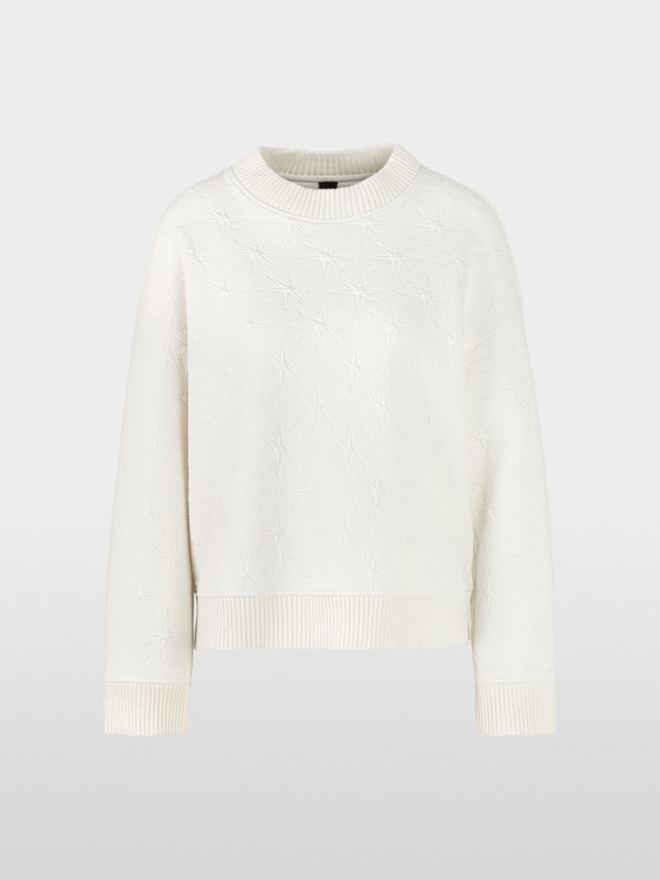 Sweatshirt with Snowstar texture design