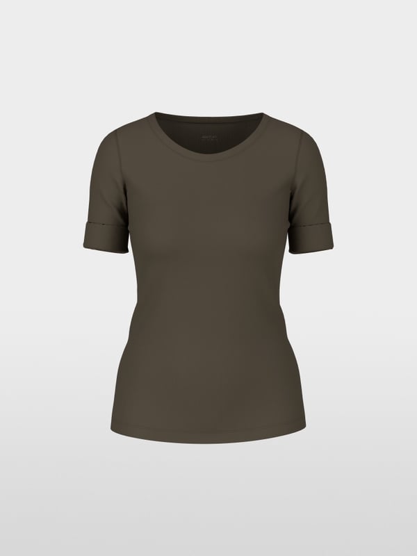 Basic shirt van stretchkatoen