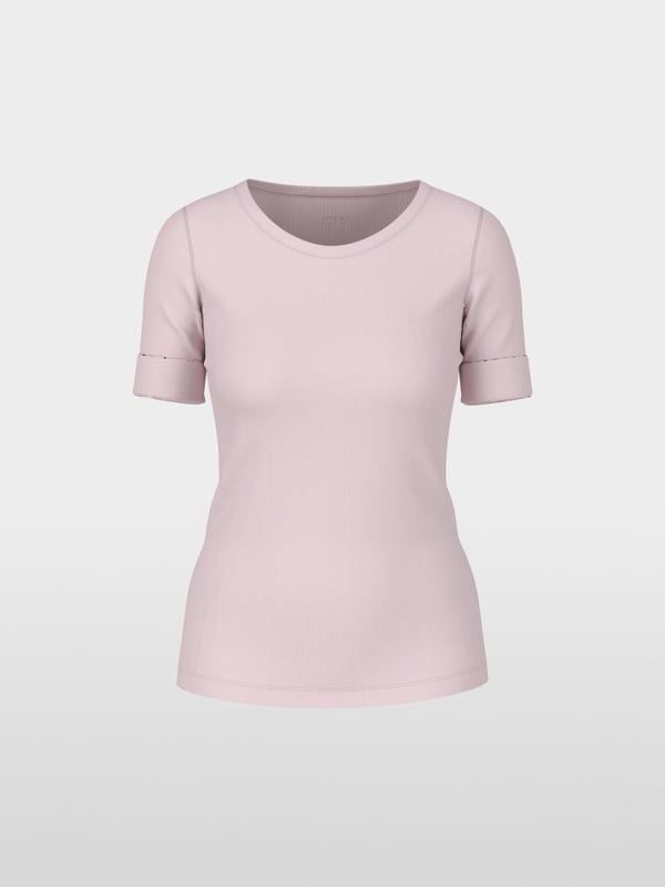 Basic-Shirt aus Baumwollstretch