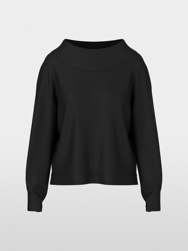 Langarmshirt mit U-Boot-Ausschnitt