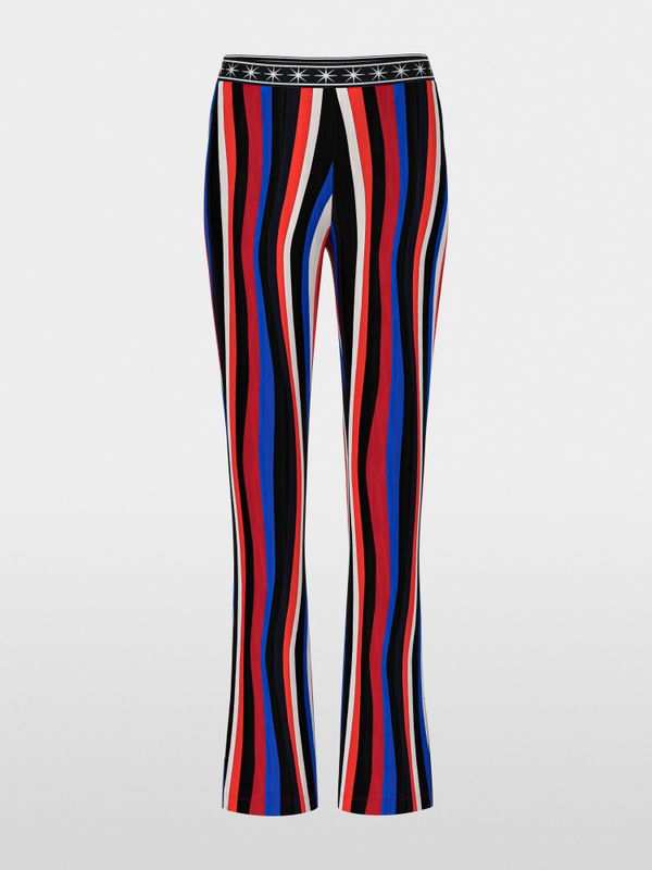 Pantalon FATSA à motif ondulé rétro