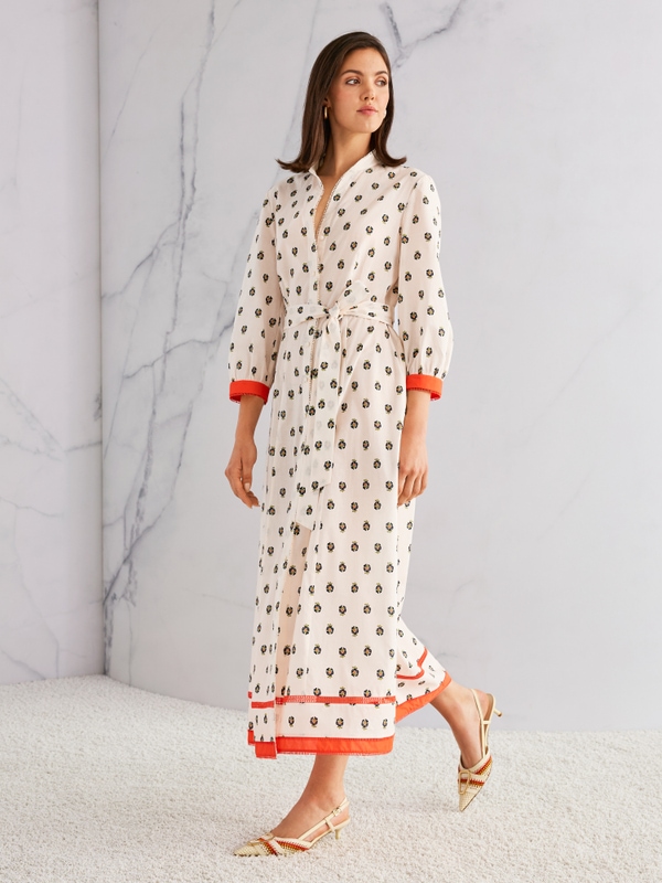 Printed cotton dress