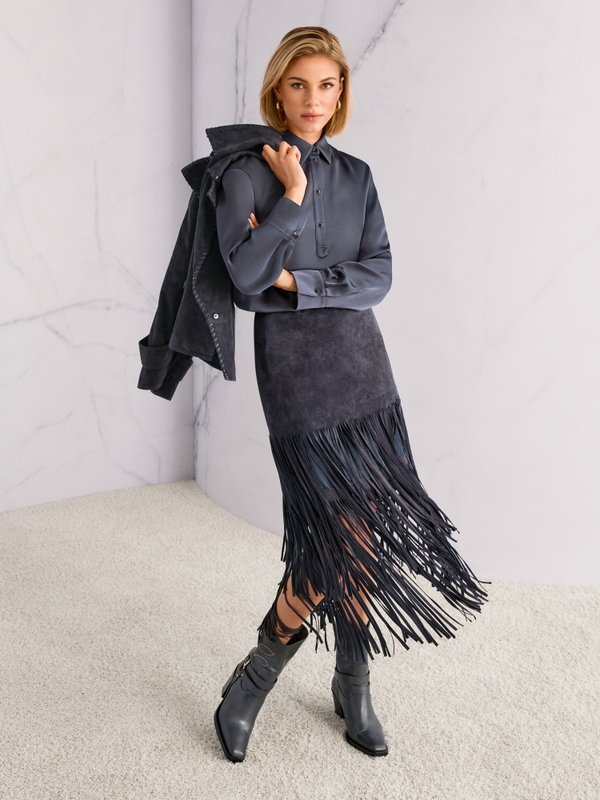 Jupe midi « Rethink Together »