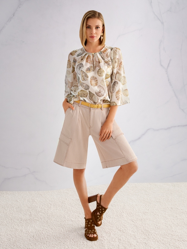 WARANGAL stretch cotton shorts