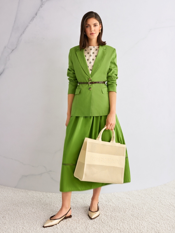 Slingback pumps with knit