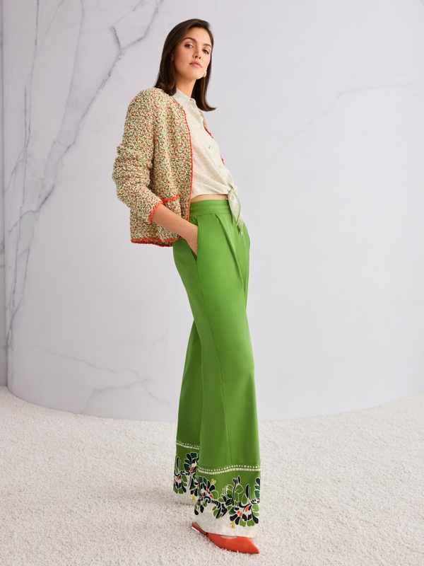 Slingback leather ballerinas