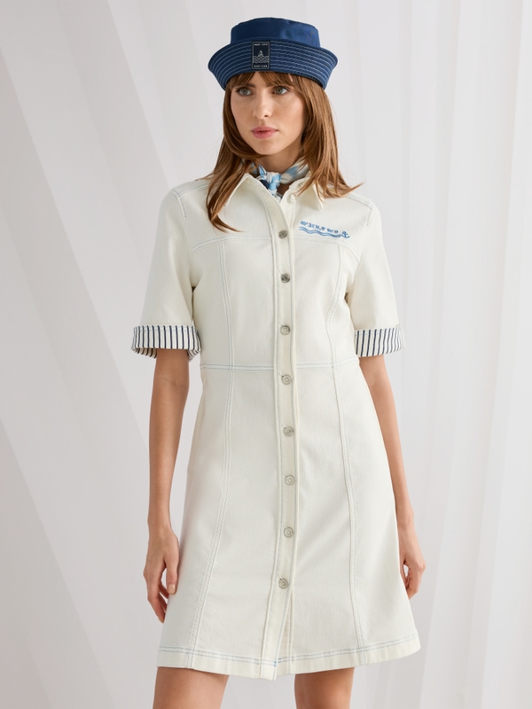 Maritime denim dress