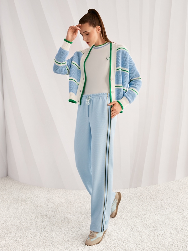 Shirt with heart and striped details