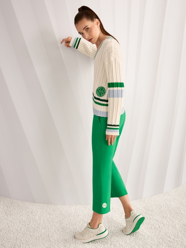 FUYU trousers with side zip