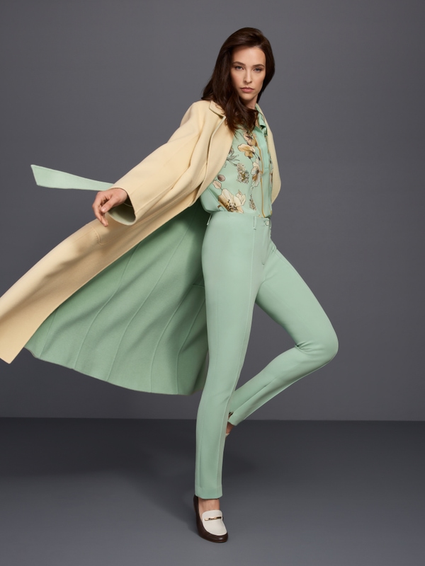 Luxurious reversible wool coat