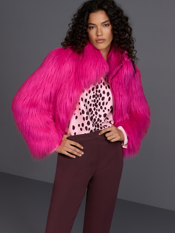 Veste tendance moelleuse en polaire