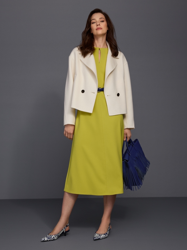 Short wool jacket