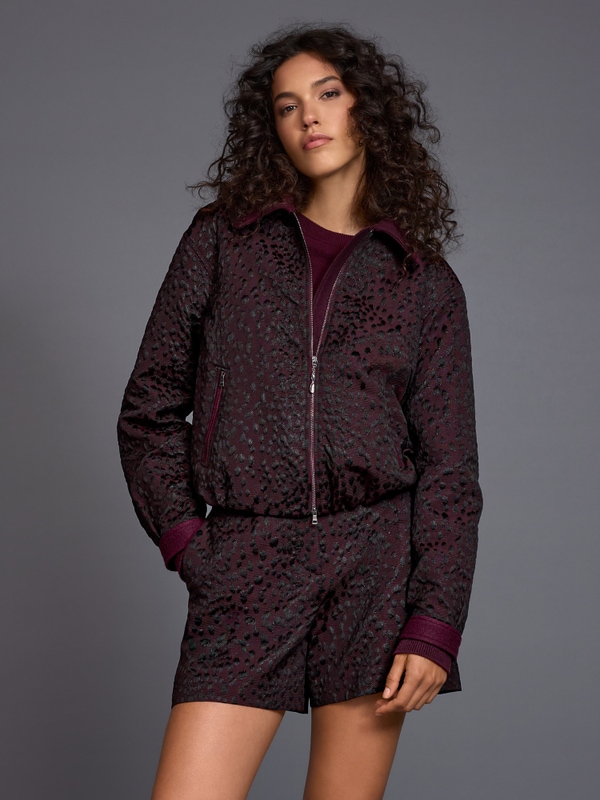 Veste à motif texturé
