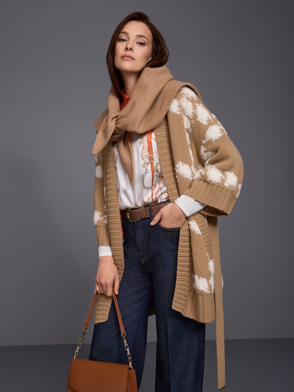 ‘Knitted in Germany’ long cardigan