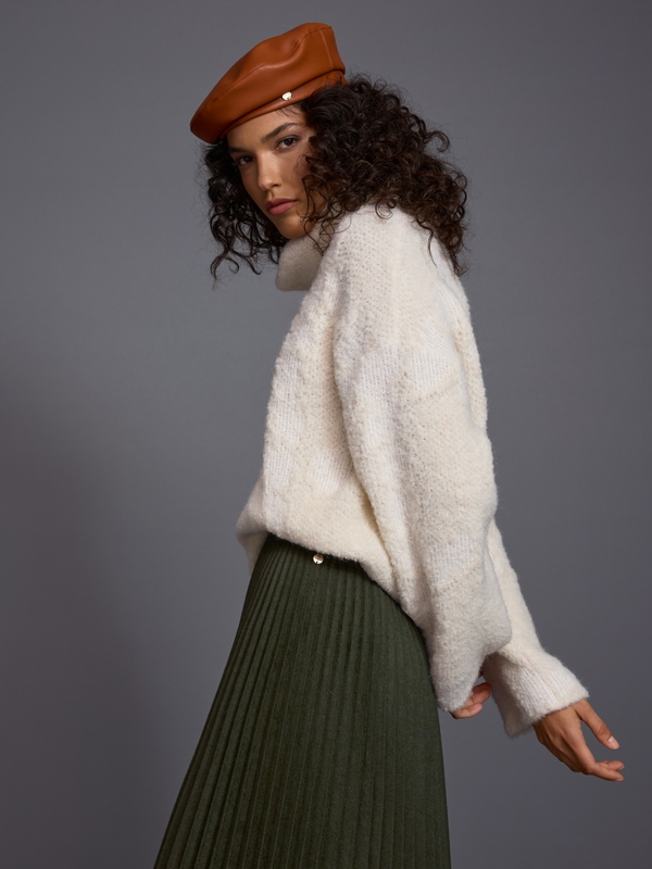 ‘Knitted in Germany’ turtleneck jumper