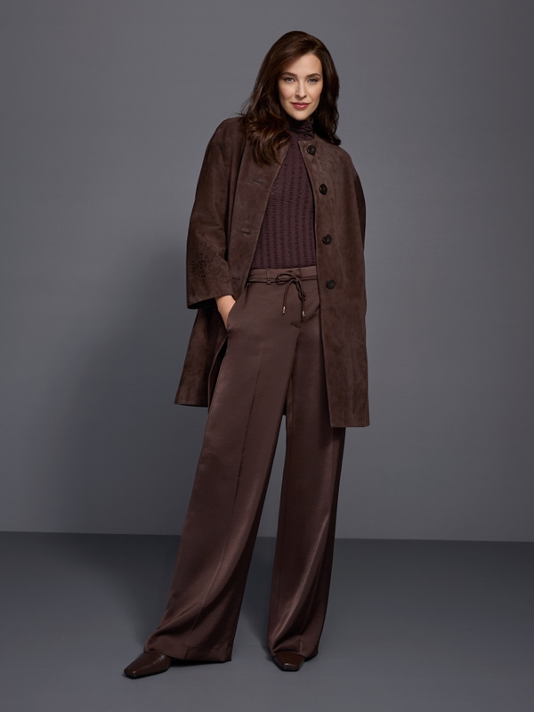 WARRI shiny fabric trousers