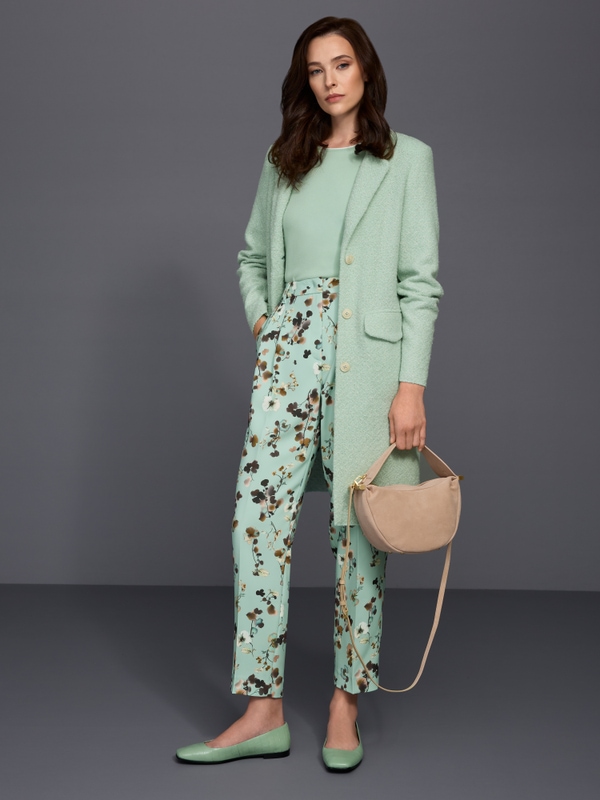 Faqus floral print trousers