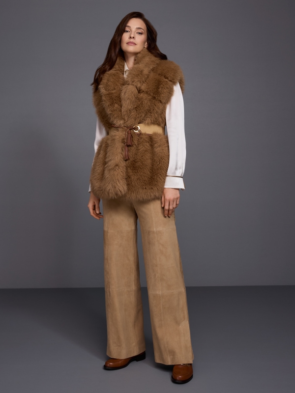 WARRI suede trousers
