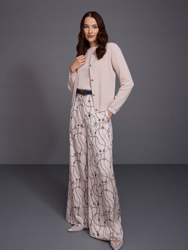 WAUKEE trousers with chain print