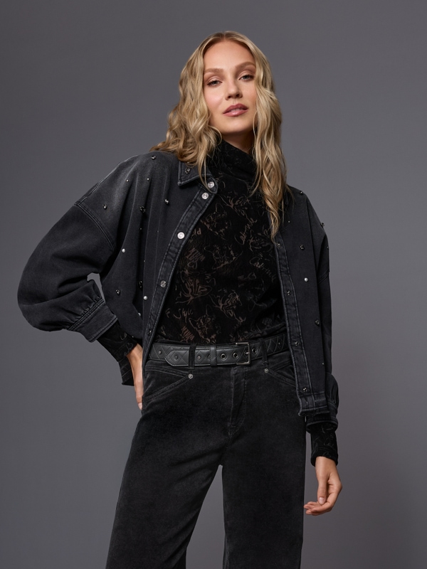 Cat-print shirt
