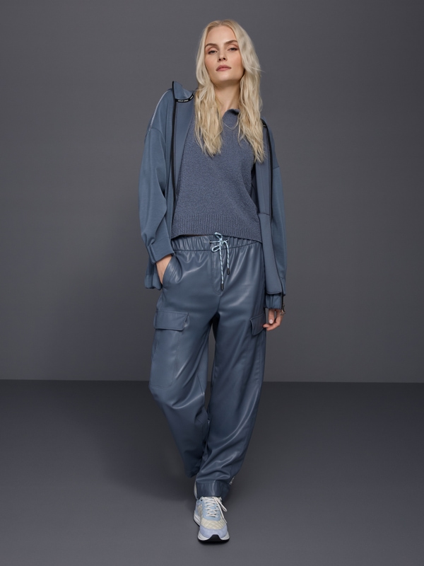 WUXI faux leather trousers